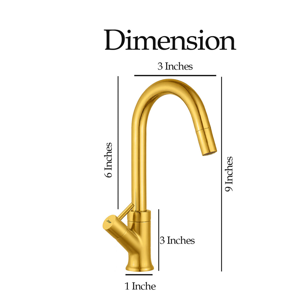 Elixir Swan Neck Tap • Gold • Deck-Mounted Tap • Brass