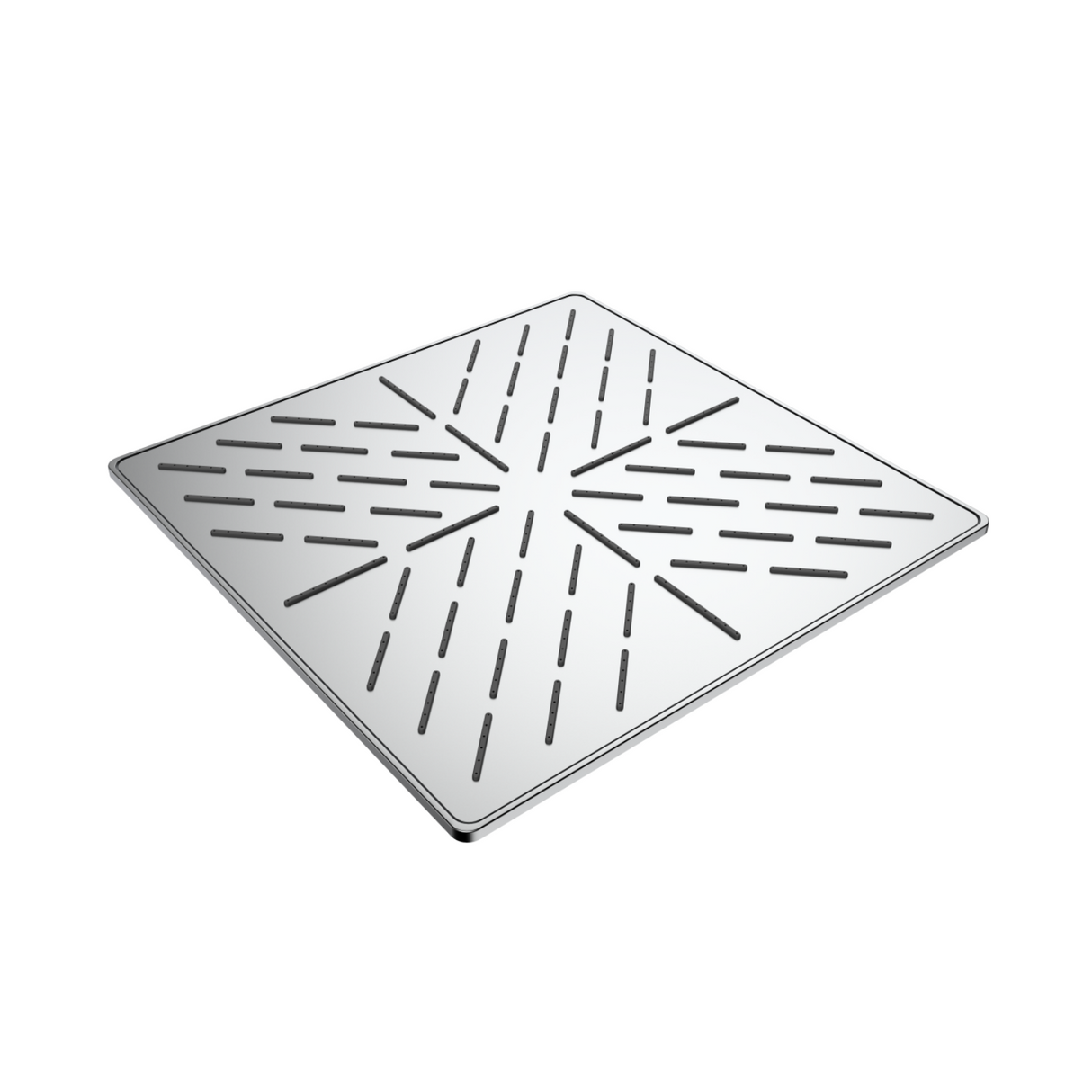 Zap Maze Rectangular Series Overhead Shower 2654 Without Shower Arm(Silver, Silicon Nozzle, Brass Material, Wall Mounted)