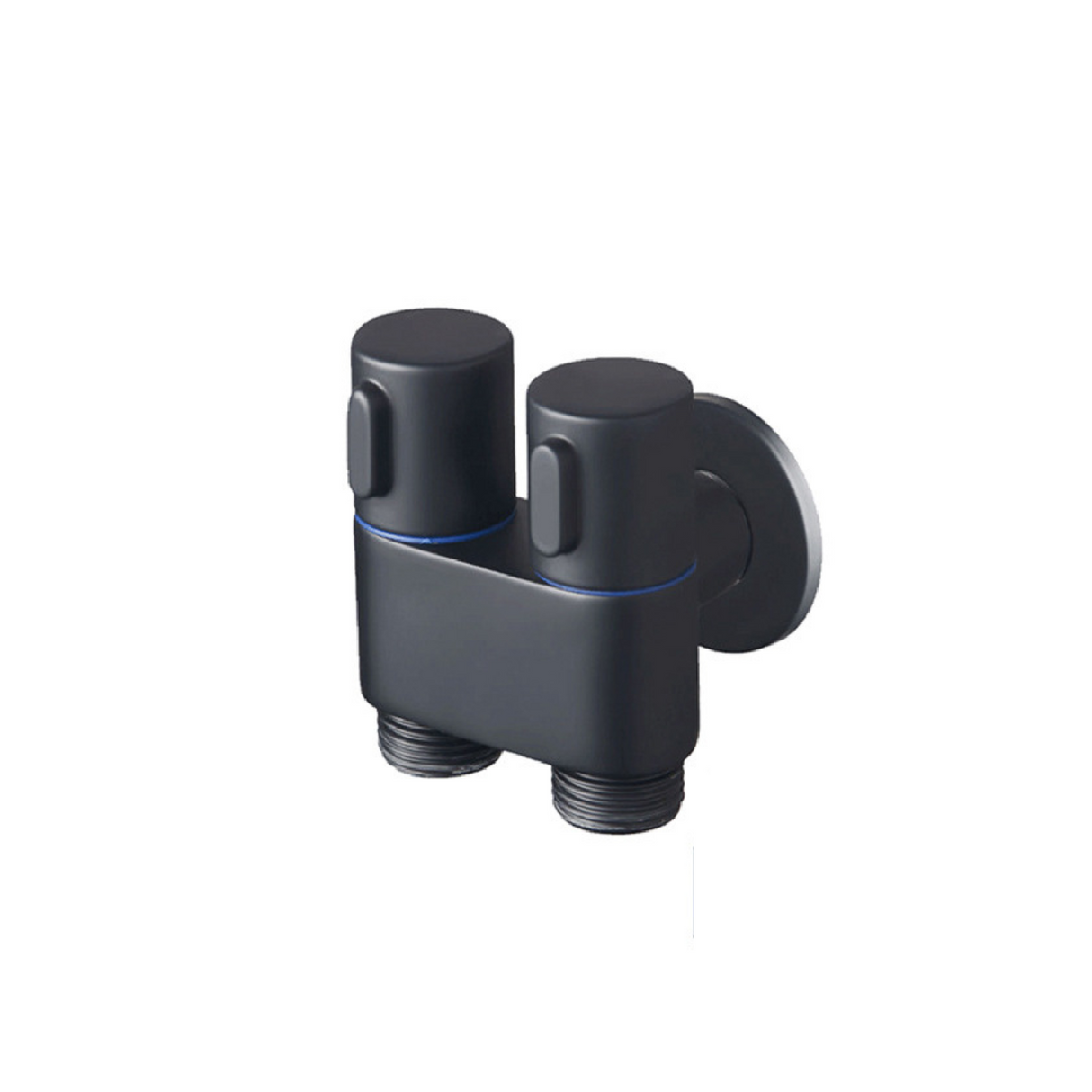 ZAP Brass 2-in-1 Angle Valve | 2 Way Angle Cock with Wall Flange with Chrome Finish For Bathroom, Toilet, Wash Basin