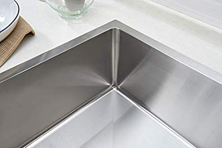 ZAP 304 Grade Stainless Steel Single Bowl Kitchen Sink 24x18x10 Inches Glossy Satin Matte Finish with Square Coupling | Durable Rust-Resistant Kitchen Sink for Home & Modular Kitchens