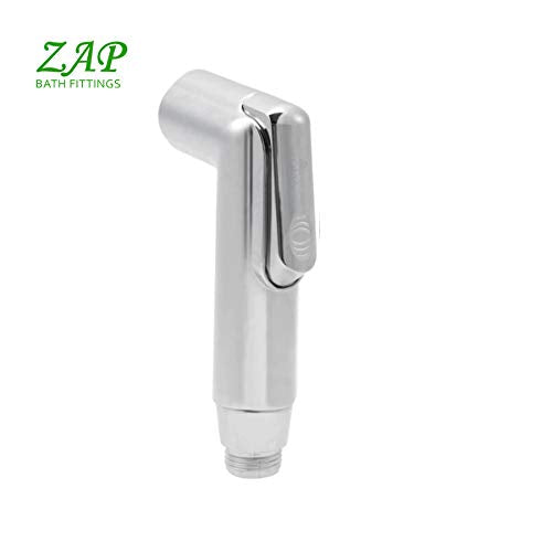 ZAP Nexa ABS Health Faucet Handheld Spray Gun | Chrome Finish Bidet Sprayer | Handheld Toilet Jet Spray for Bathroom | Multipurpose Hand Shower for Hygiene & Cleaning