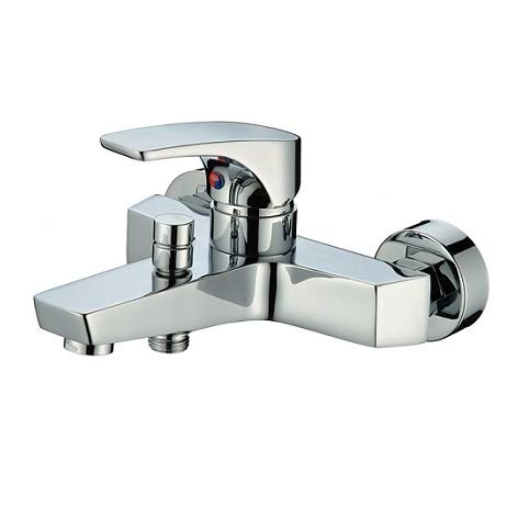 ZAP Ocean Series 3-in-1 Single Lever Wall Mixer Tap | 100% Brass Bathroom Fitting with Hand Shower Provision | Chrome Finish | Hot & Cold Water Control | Wall Mounted | Made in India