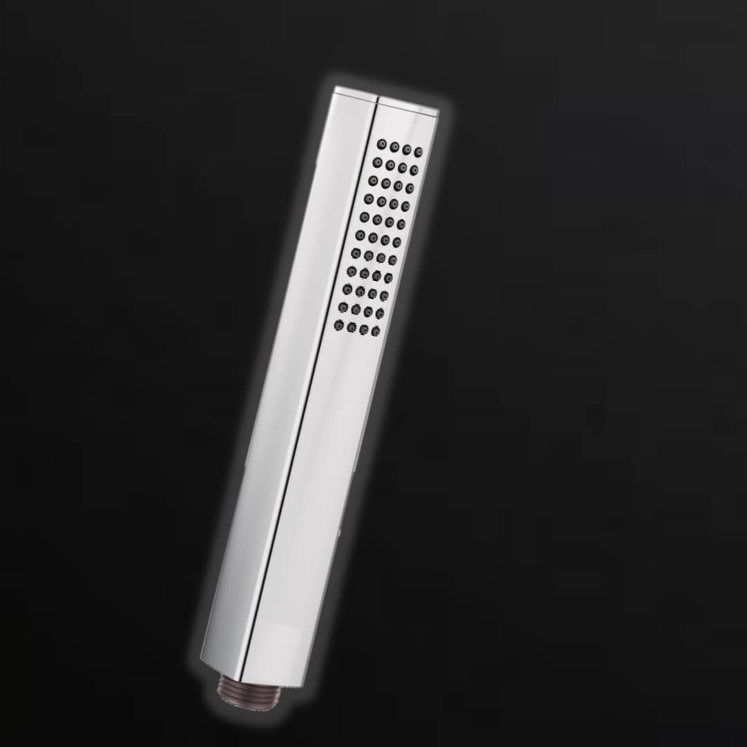ZAP | HS-005 Cube Series | High-Pressure Handheld Shower Head | Chrome Finish | ABS Construction | 1 Pack (No Hose or Bracket)