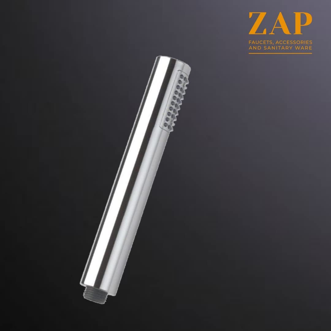 ZAP HS-003 Cube Series High-Pressure Handheld Shower Head – Chrome Finish | Water-Saving ABS Shower Head | Easy-Clean Nozzles | Without Hose & Bracket | Set of 1