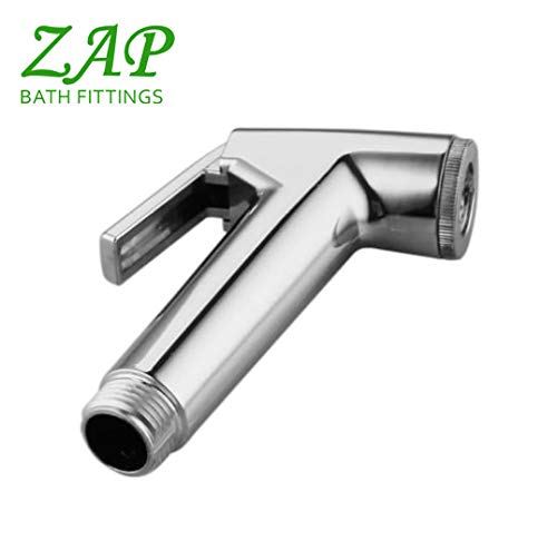 ZAP Deluxe ABS Health Handheld Shower | Chrome Finish Spray Hand Faucet Gun (1)