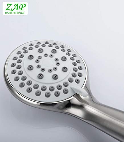 ZAP Delta Multi-Flow ABS Hand Shower – Chrome Finish | 3 Spray Modes | Without Hose & Bracket
