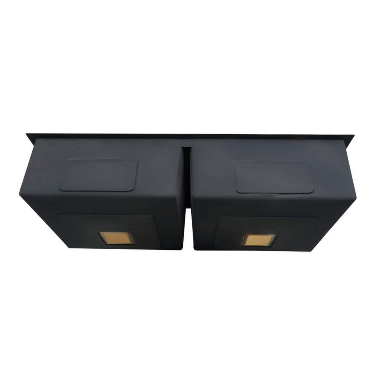 ZAP Double Bowl Stainless Steel Kitchen Sink – 45x20 cm Gold Finish | Dual Water Aerator, Fruit Basket, Drainer Basket, Waste Coupling & Pipe | Zero Radius Corners | Smooth Drainage for Modern Kitchens