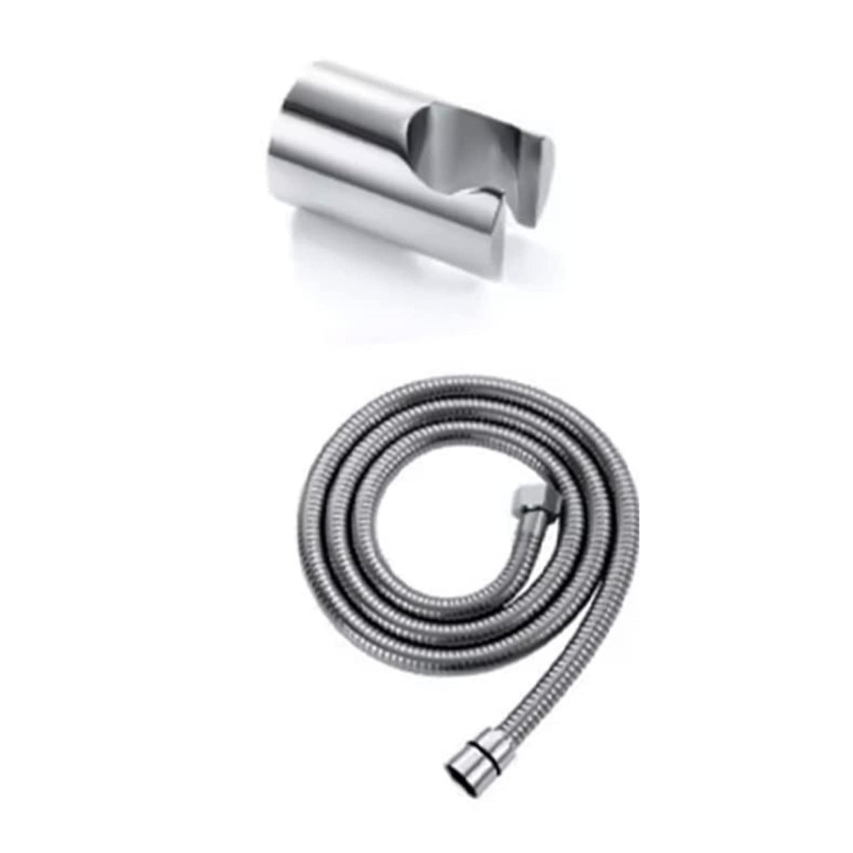 Zap ZX8765 Hand Shower with Stand and Hose Pipe, Flexible Silicone Nozzles, Stainless Steel Finish, Lightweight, Great Grip, Precise Water Flow(Ultra Modern Sleek, Single Flow, Elegant Design)