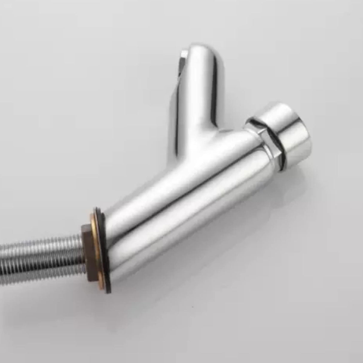 ZAP Auto Push Pillar Cock | Premium Brass Self-Closing Tap | Chrome Finish Rust-Free Faucet for Bathroom, Basin, Kitchen Sink | Ceramic Push Button Bib Cock | Hot or Cold Water