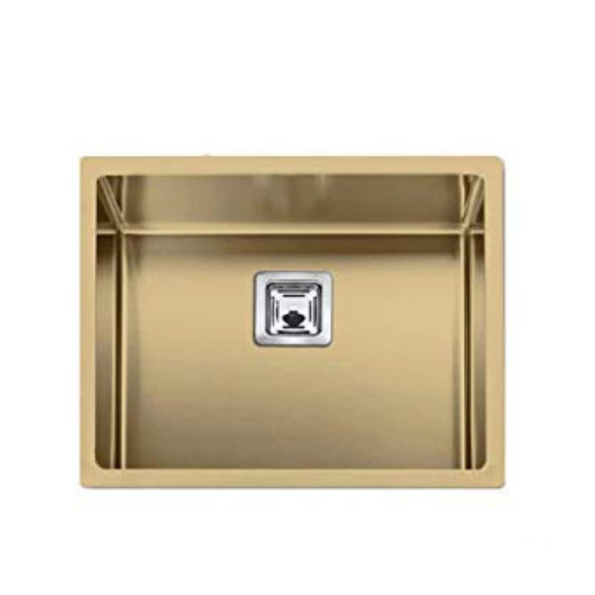 ZAP Millennium Series Champagne Gold SS-304 Grade Single Bowl Kitchen Sink 24x18x10 Inch | 2.5 mm Thick Stainless Steel | Rust Resistant, Scratch Proof, Durable Kitchen Basin for Modular Kitchen