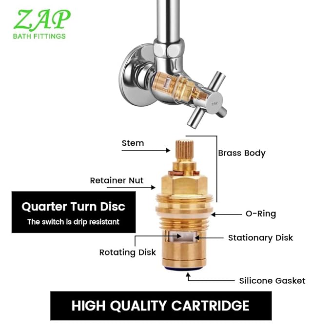 Caster High-Grade Brass Sink Tap for Kitchen with 360° Swivel Spout