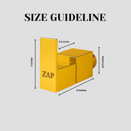 Skoda Angle Valve Gold square suitable for bathroom and kitchen