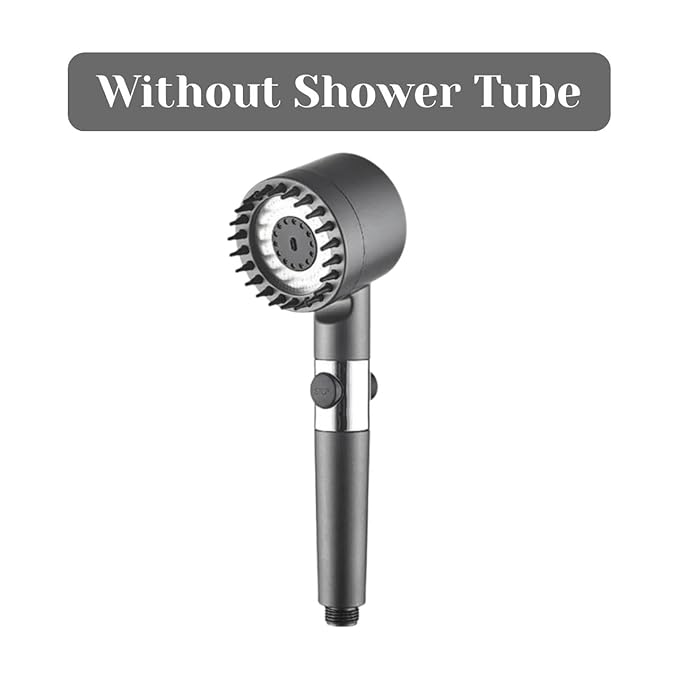 Black Filtered Handheld Shower – 3 Spray Modes with Pause Switch