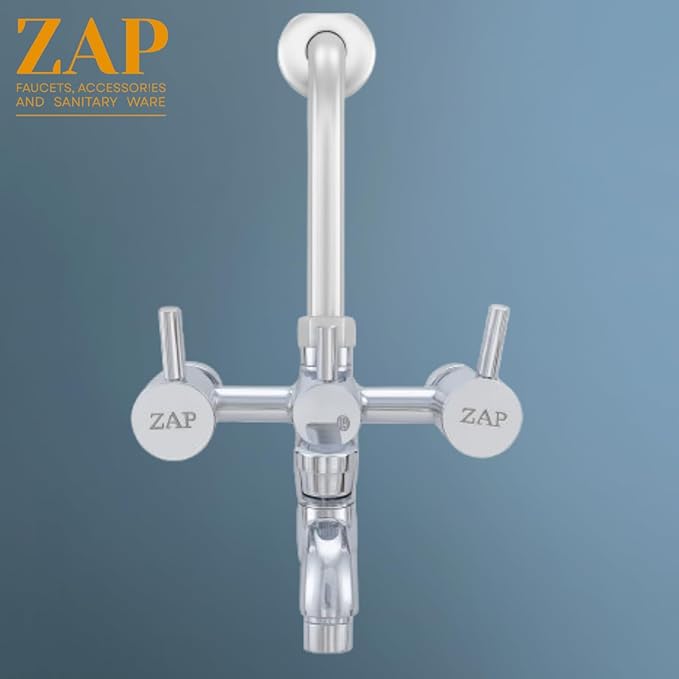 Turbo 3-in-1 Brass Wall Mixer Set