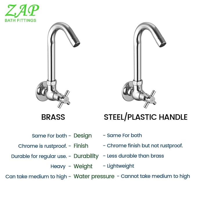 Caster High-Grade Brass Sink Tap for Kitchen with 360° Swivel Spout