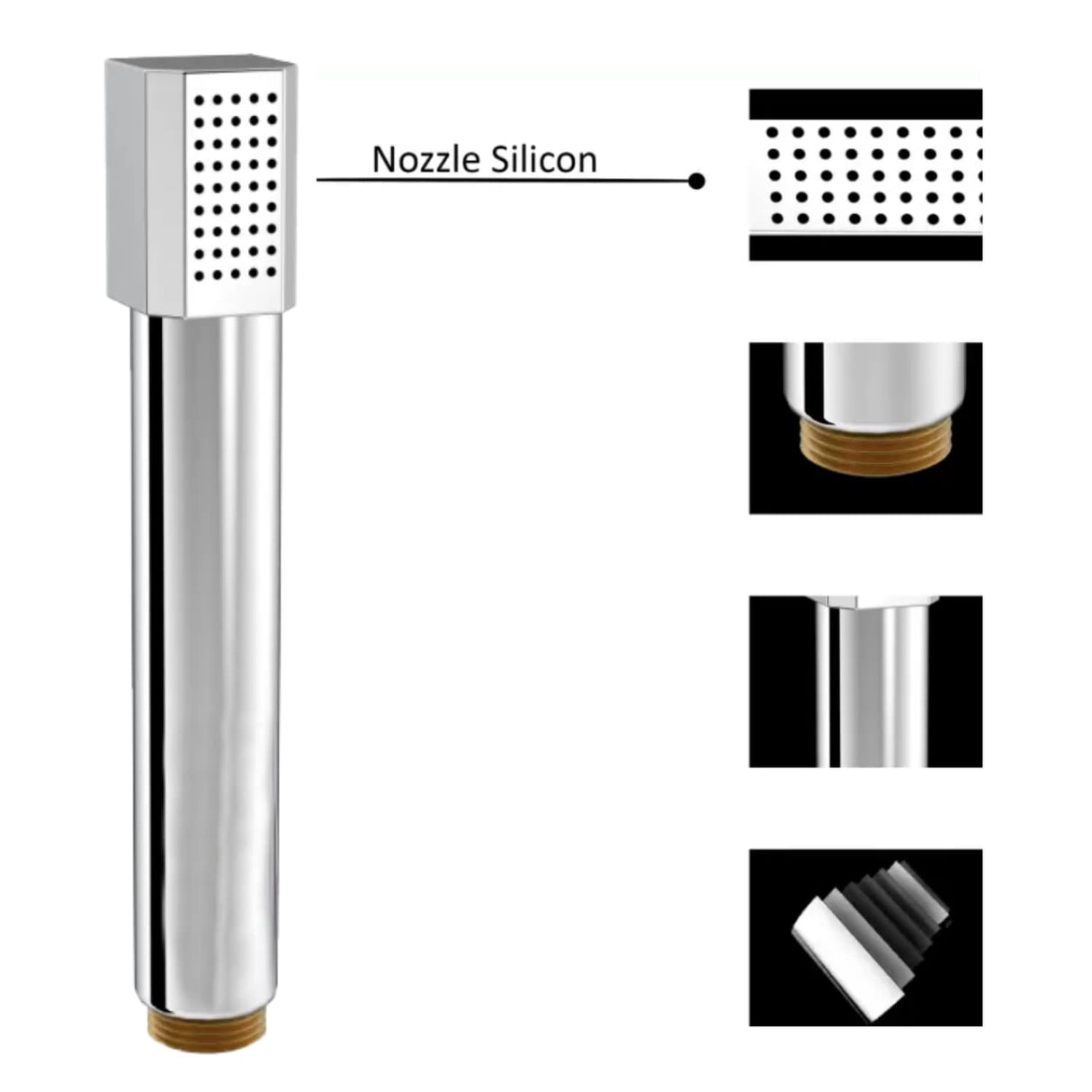 ZAP ZX5534 | HAND SHOWER | FLEXIBLE SILICONE NOZZLES | STAINLESS STEEL FINISH | LIGHTWEIGHT | GREAT GRIP | PRECISE WATER FLOW | ULTRA MODERN SLEEK DESIGN | SUPERIOR HAIR RINSE