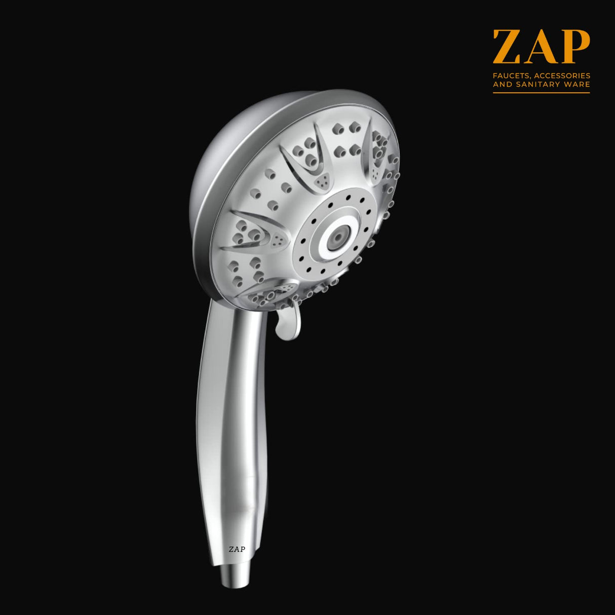 Ultra FX2310 Hand Shower With Silicone Free Nozzles, Stainless Steel Finish, Lightweight, Great Grip, Precise Water Multiflow (Ultra Modern Sleek, Rain, Soft, Massage, Rain & Massage Flow)