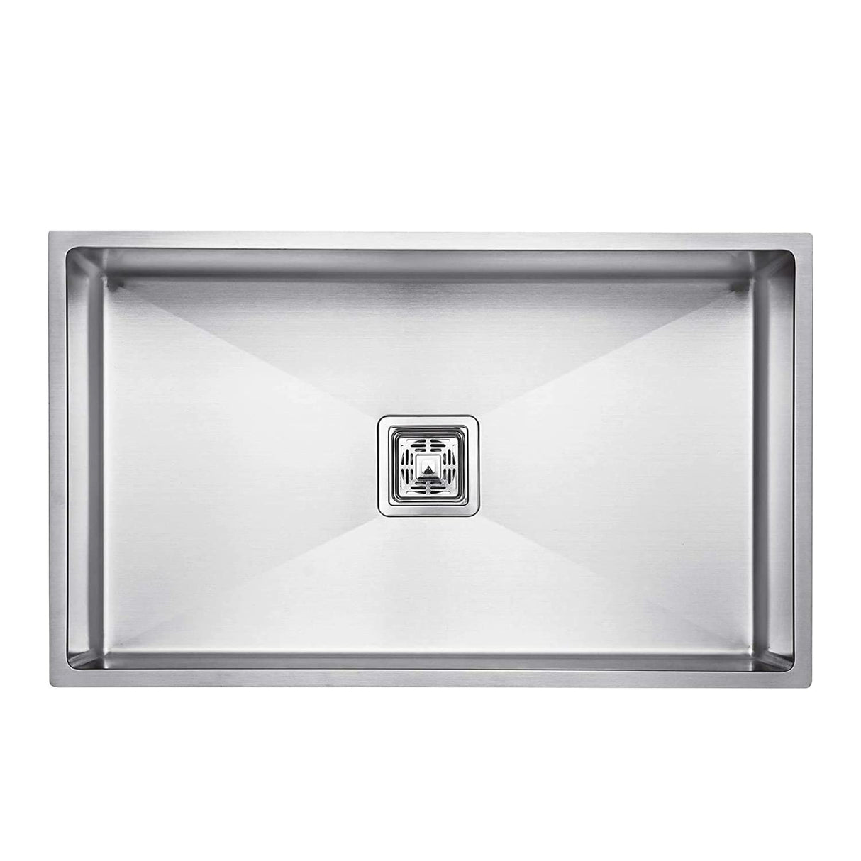 Zap Kitchen Sink Single Bowl 30x20 cm Silver Matt Finish | 304 Stainless Steel | Includes Sink Drainer Basket, Steel Waste Coupling & Waste Pipe | Smooth Drainage & Noise Reduction Pads