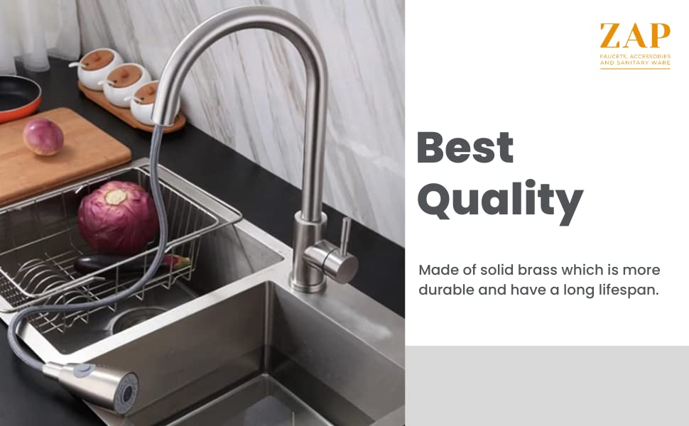 3355 Single Handle Pull-Down Solid Brass/Durable Sprayer Faucet