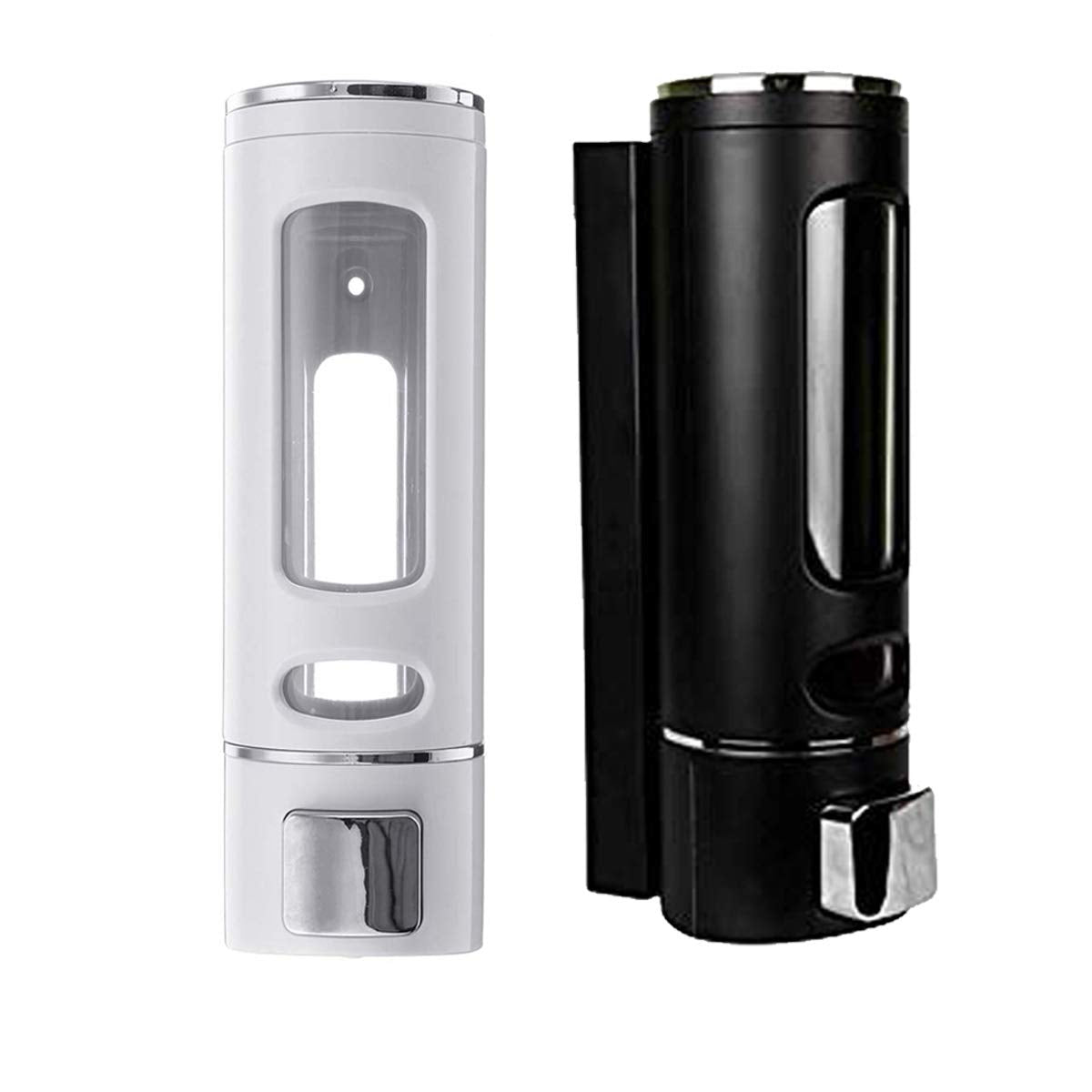 ZAP Combo Pack of 2 Soap Dispenser | Wall Mount Transparent Liquid Soap Dispenser & Bottle for Kitchen Bathroom (Pack of 2)