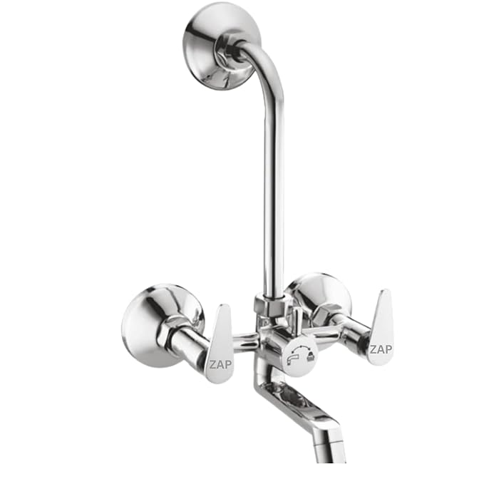 Terrim Brass 2-in-1 Wall Mixer with Long Bend Pipe