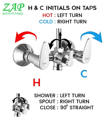 Brezza 2 in 1 Wall Mixer with Overhead Shower