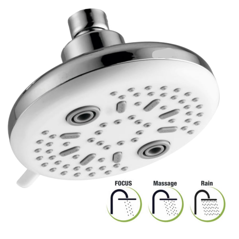 ZAP Ultra SH 1387 Overhead and Hand Shower Combo – Chrome Finish Dual Shower Head System | Multi Spray Modes | Spa-Style Rain Shower | Easy Installation | Bathroom Shower Set