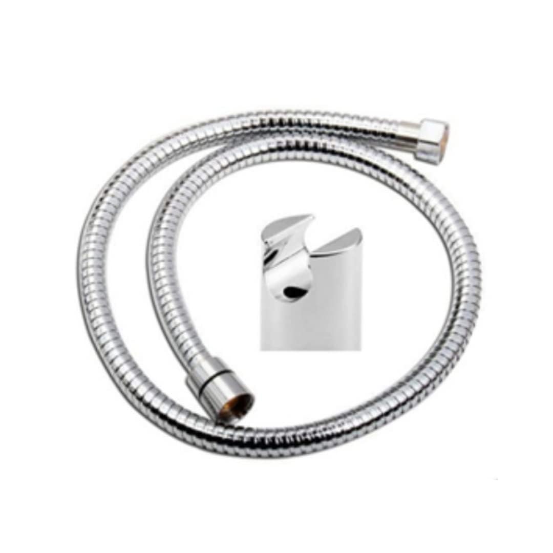 ZAP HS-003 Cube Series High Pressure Hand Shower with Hose & Holder – Chrome Finish | Water-Saving ABS Shower Head | Easy-Clean Nozzles | Universal Fit