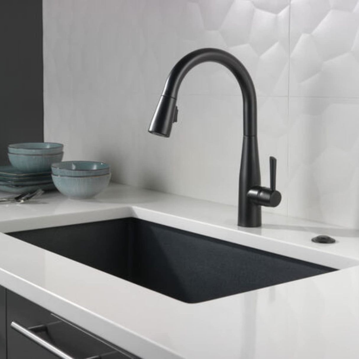 Zap Kitchen Sink Single Bowl 24x18 Inch | Black Finish | 304 Stainless Steel | Dual Water Aerator, Drainer Basket, Waste Pipe & Coupling | R Angle Corners | Smooth Drainage | Noise Reduction Pads