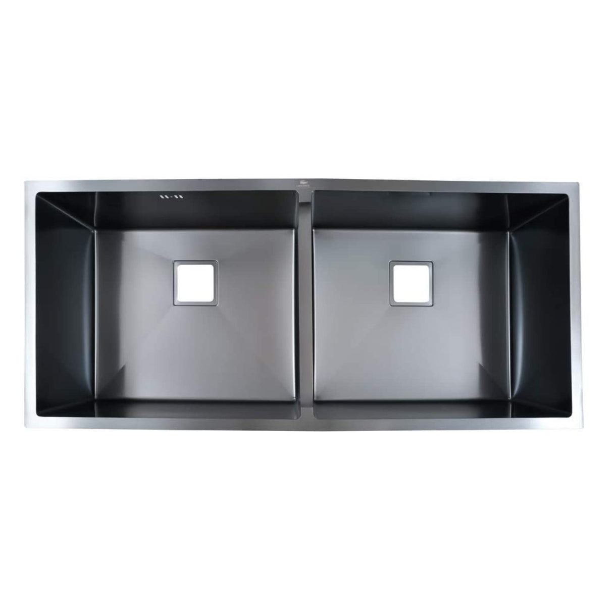 ZAP 45x20 cm Double Bowl Kitchen Sink – Black Finish Stainless Steel with Dual Water Aerator, Drainer & Fruit Basket, Waste Coupling & Pipe | Zero Radius Corners | Smooth Drainage | Noise Reduction