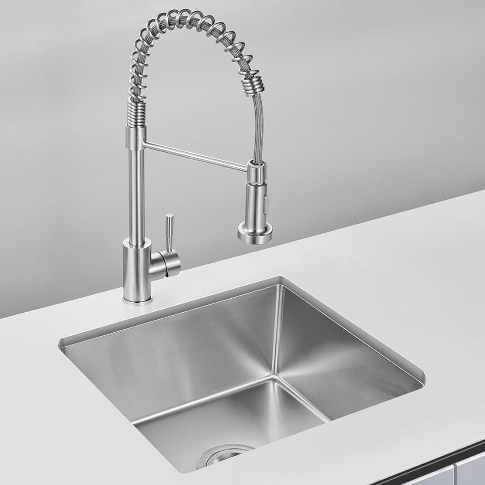 ZAP 304 Grade Stainless Steel Single Bowl Kitchen Sink 24x18x10 Inches with Tap Hole | Satin/Matte Finish | Square Coupling | Durable, Rust-Resistant Kitchen Sink for Modular Kitchens