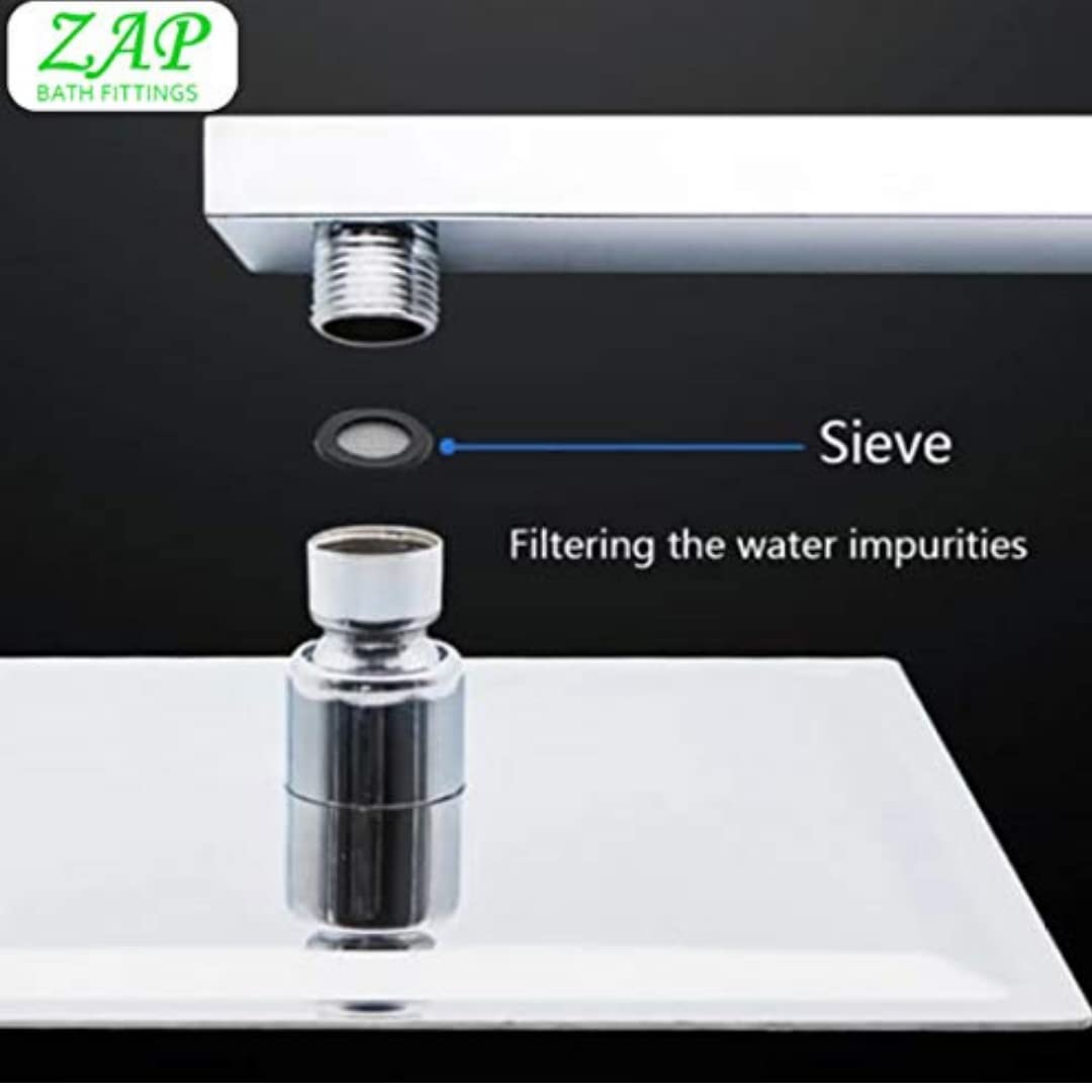 ZAP COMBO | CIRCULAR OVERHEAD SHOWER WITH ROD 304 SS POLISHED | EXOTIC SERIES HANDHELD SHOWER WITH 3 SPRAY MODES + PAUSE | HOSE PIPE & WALL HOOK | LEAK-PROOF | CHROME FINISH