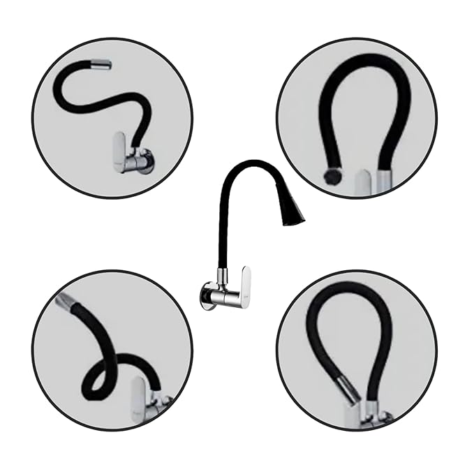 Opel Brass Kitchen Wall Mixer Tap