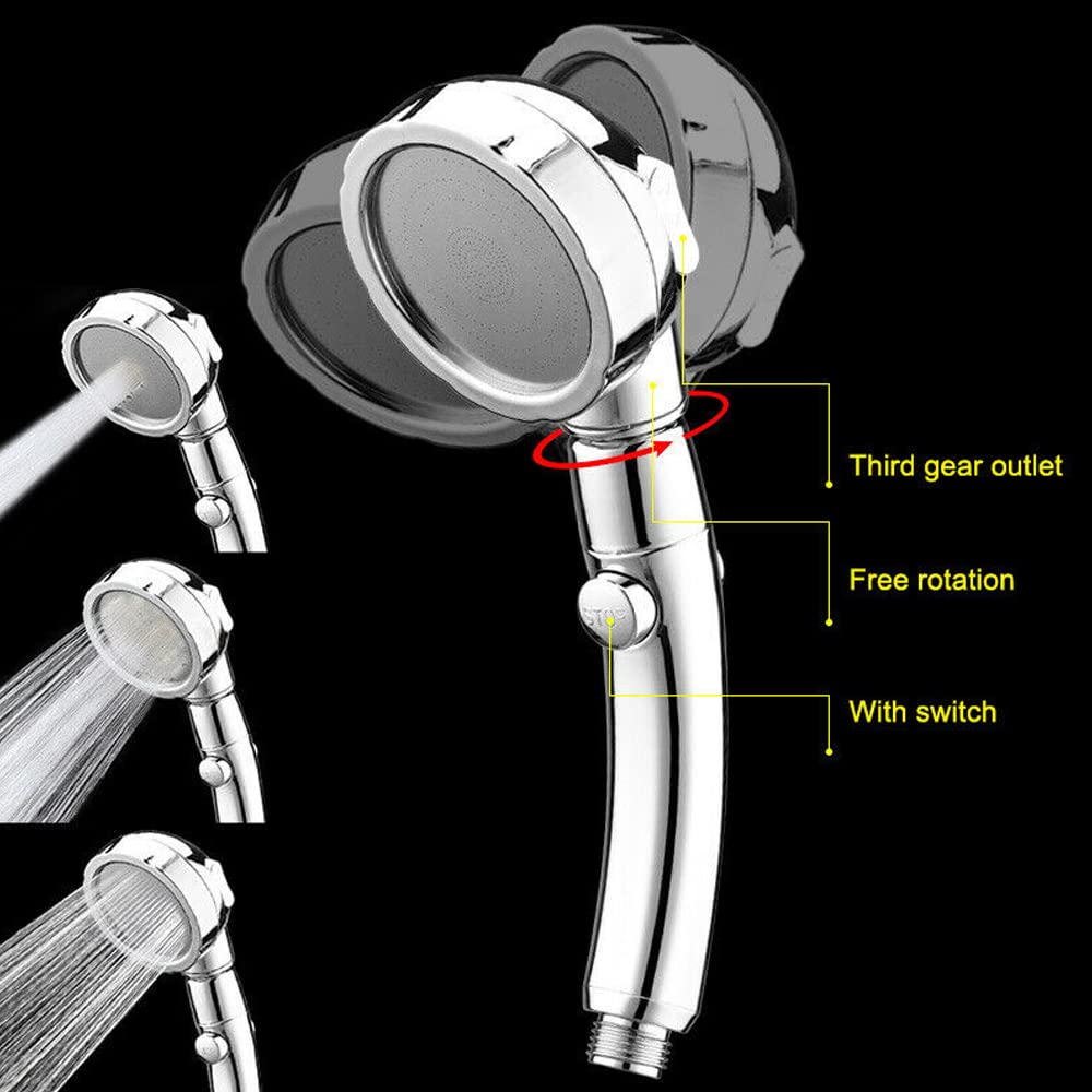 Exotic 3-Mode High-Pressure Hand Shower Set with Hose Pipe