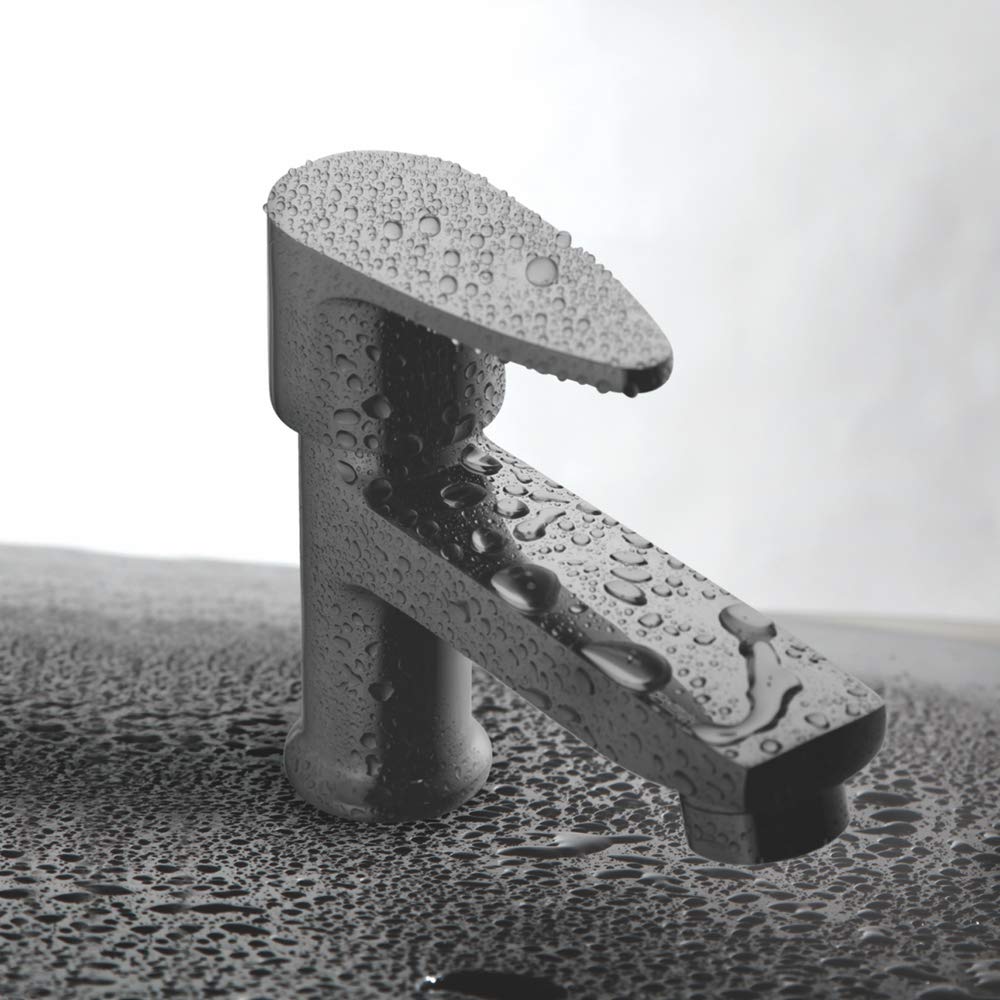 Zap Brezza Pillar Cock | Premium Brass Hot & Cold Water Wash Basin Tap | Elegant Chrome Finish Bathroom Faucet | Modern Tall Design | Smooth Foam Flow Water