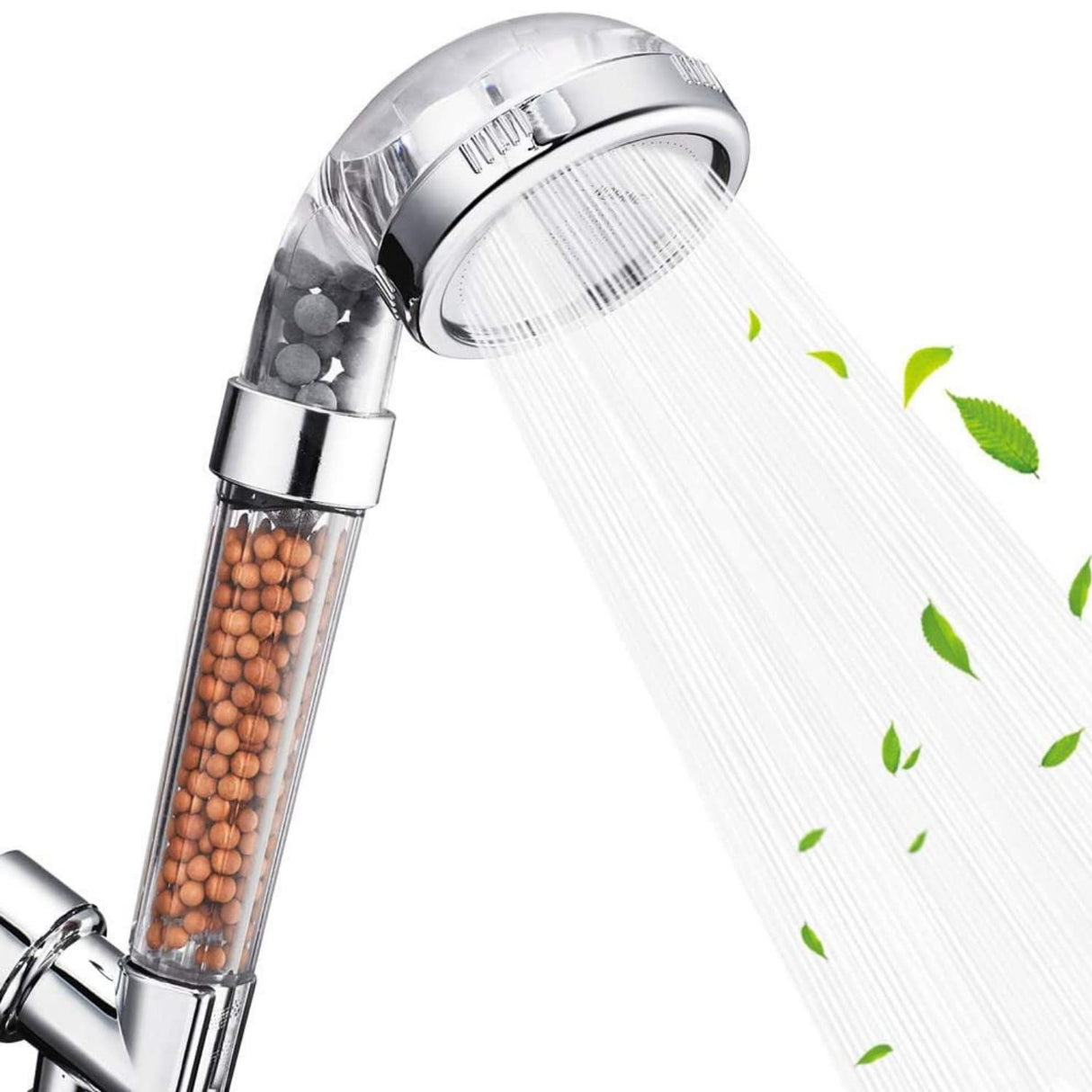 ZAP Exotic Handheld Shower set High Pressure Detachable Shower Head with Hand Spray & ON/OFF Pause Switch & 3 Spray Setting Showerhead with 1.5m Long Hose & Shower Stand wall Mounted (Filter Beads)