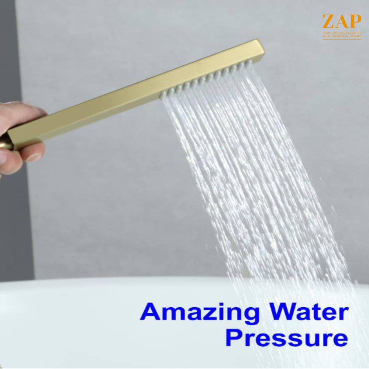 Ultra 5552 Gold Hand Shower with Tube & Holder