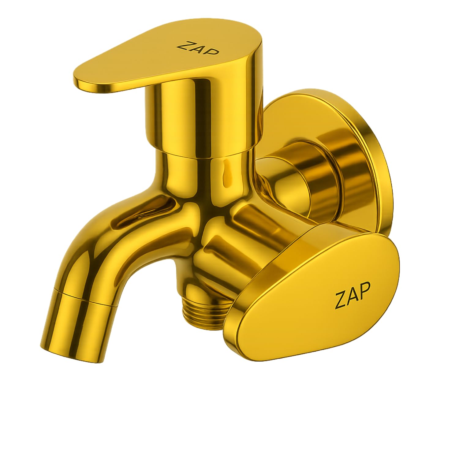 Brezza Two-in-One Bib Cock Gold Tap for Bathroom Kitchen
