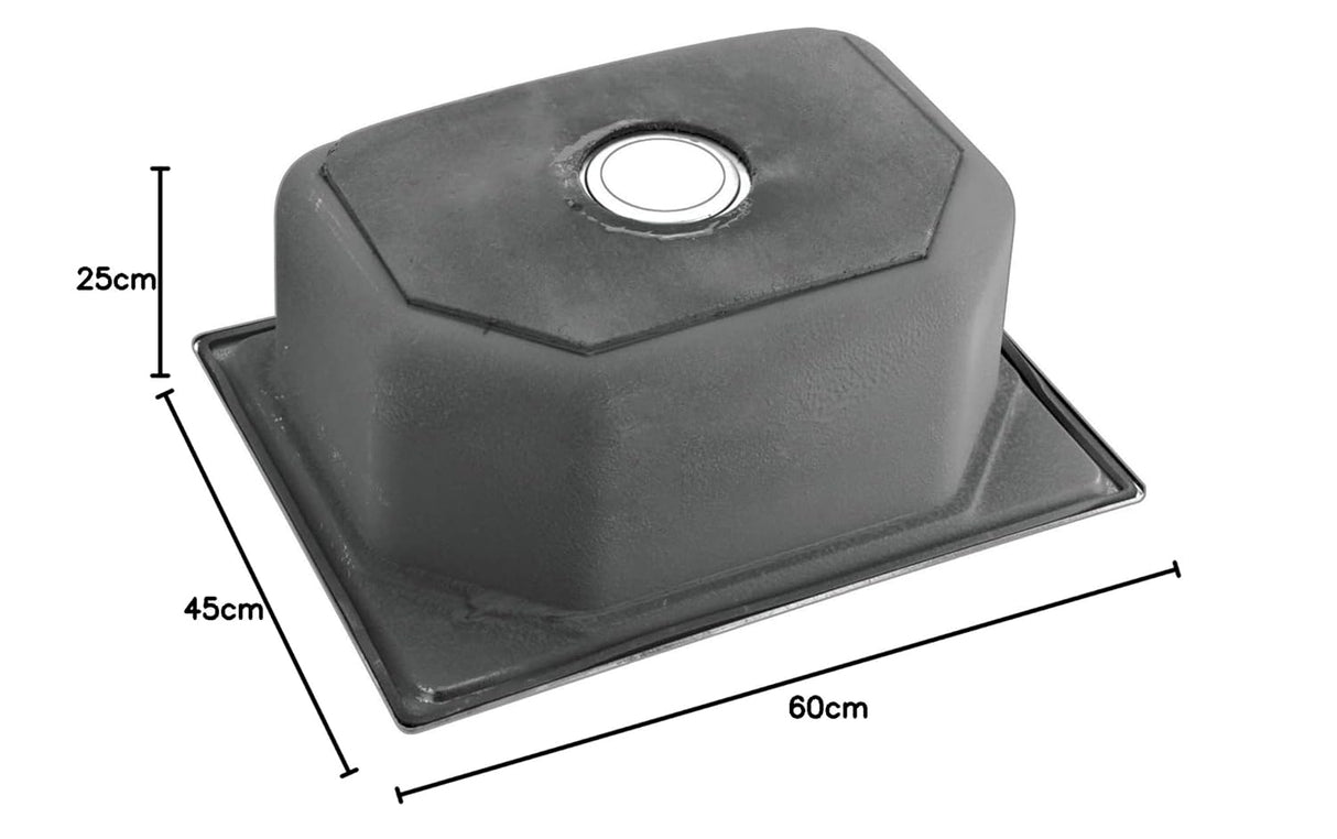 ZAP Single Bowl Kitchen Sink 24x18x9 Inch | Matte Finish Stainless Steel | Medium Size | Rust & Stain Resistant | Durable & Easy to Clean | Ideal for Modular Kitchens