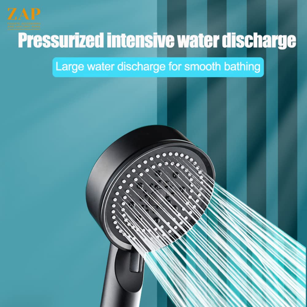 Exotic Deluxe 9-Inch Black Handheld Shower