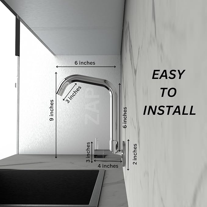 Elixir Chrome Brass Finish Kitchen Sink Tap with 360° Swivel Spout