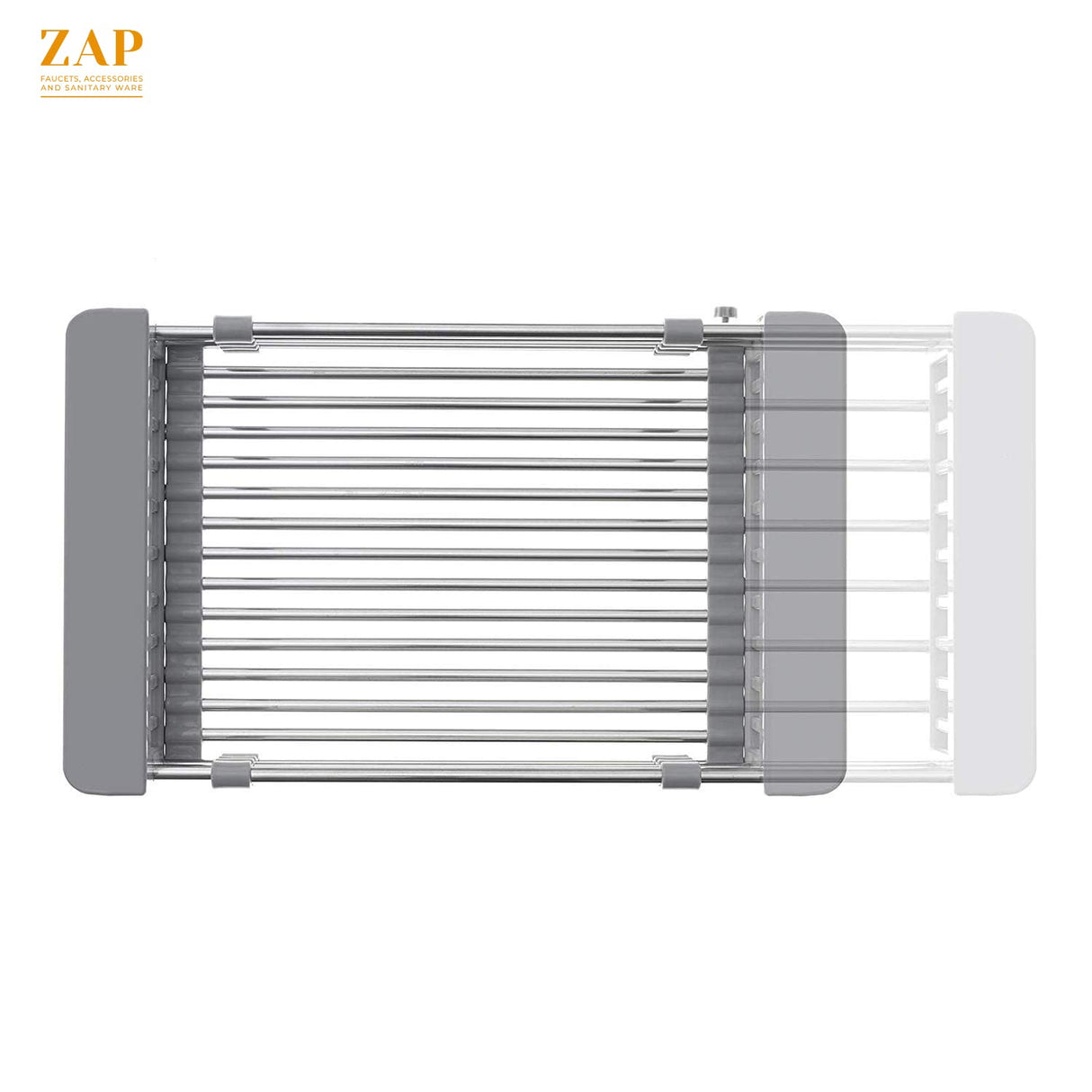 ZAP Millennium Series 36x36 Inch Kitchen Sink with Drain Board | 304 Grade Stainless Steel Single Bowl Sink | Includes Waste Kit, Pipe & Basket Drainer