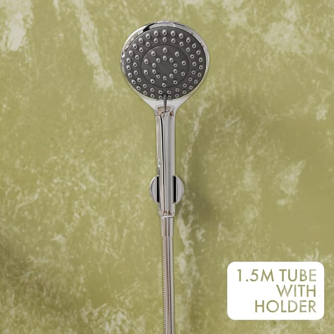 Terrim Brass 2-in-1 Wall Mixer with Multi-Flow Hand Shower