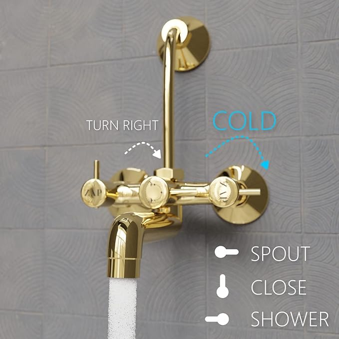 #Model Name_Elixir Gold Wall Mixer Faucet