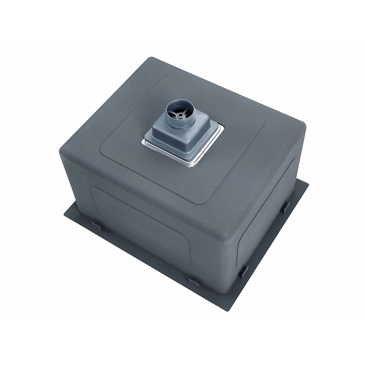 Zap Kitchen Sink Single Bowl 18x16 cm Silver Matt Finish | 304 Stainless Steel | With Sink Drainer Basket, Steel Waste Coupling & Waste Pipe | Smooth Drainage | R Angle Corners | Noise Reduction Pads