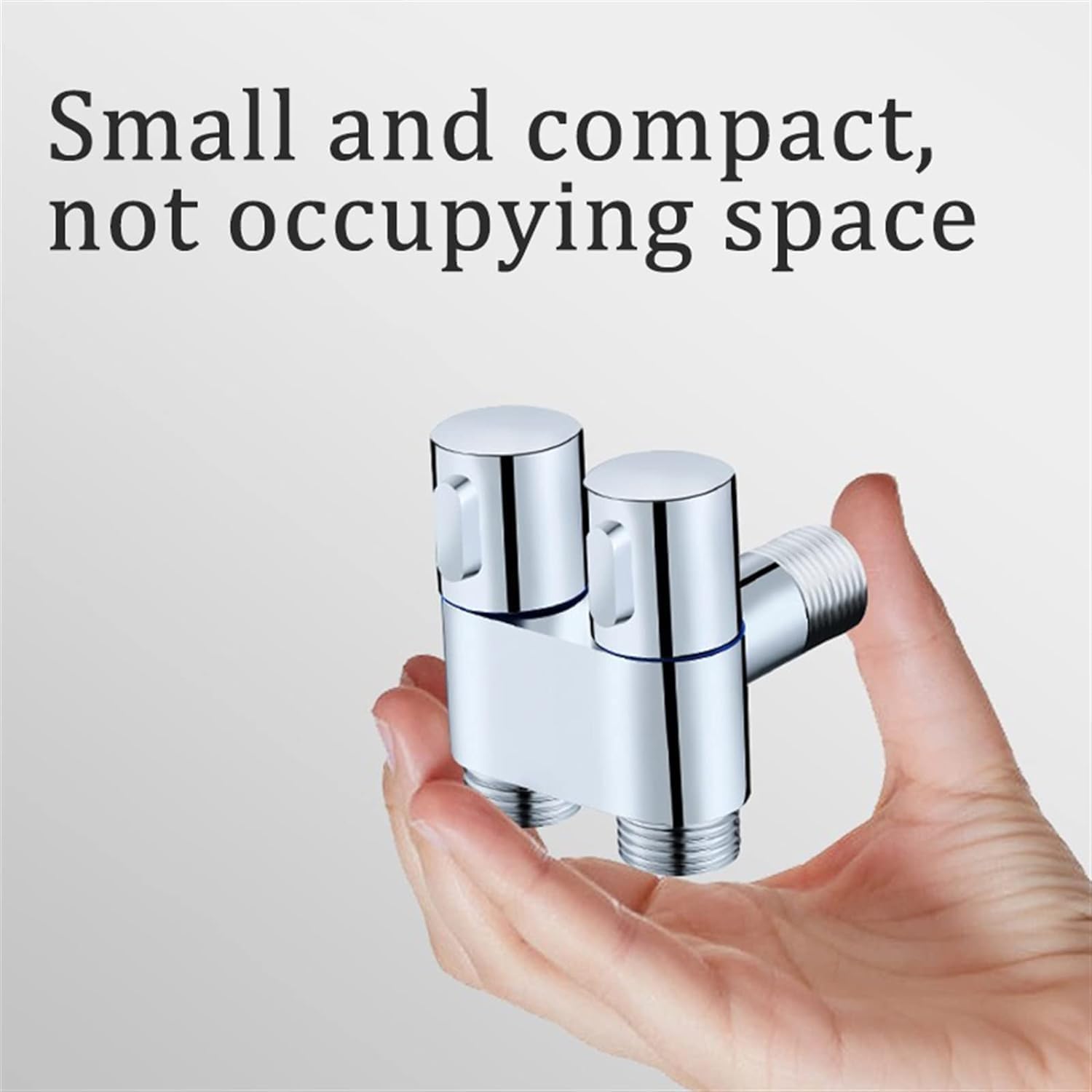 Prime 2-in-1 Brass Angle Valve with Wall Flange | Dual Outlet Chrome