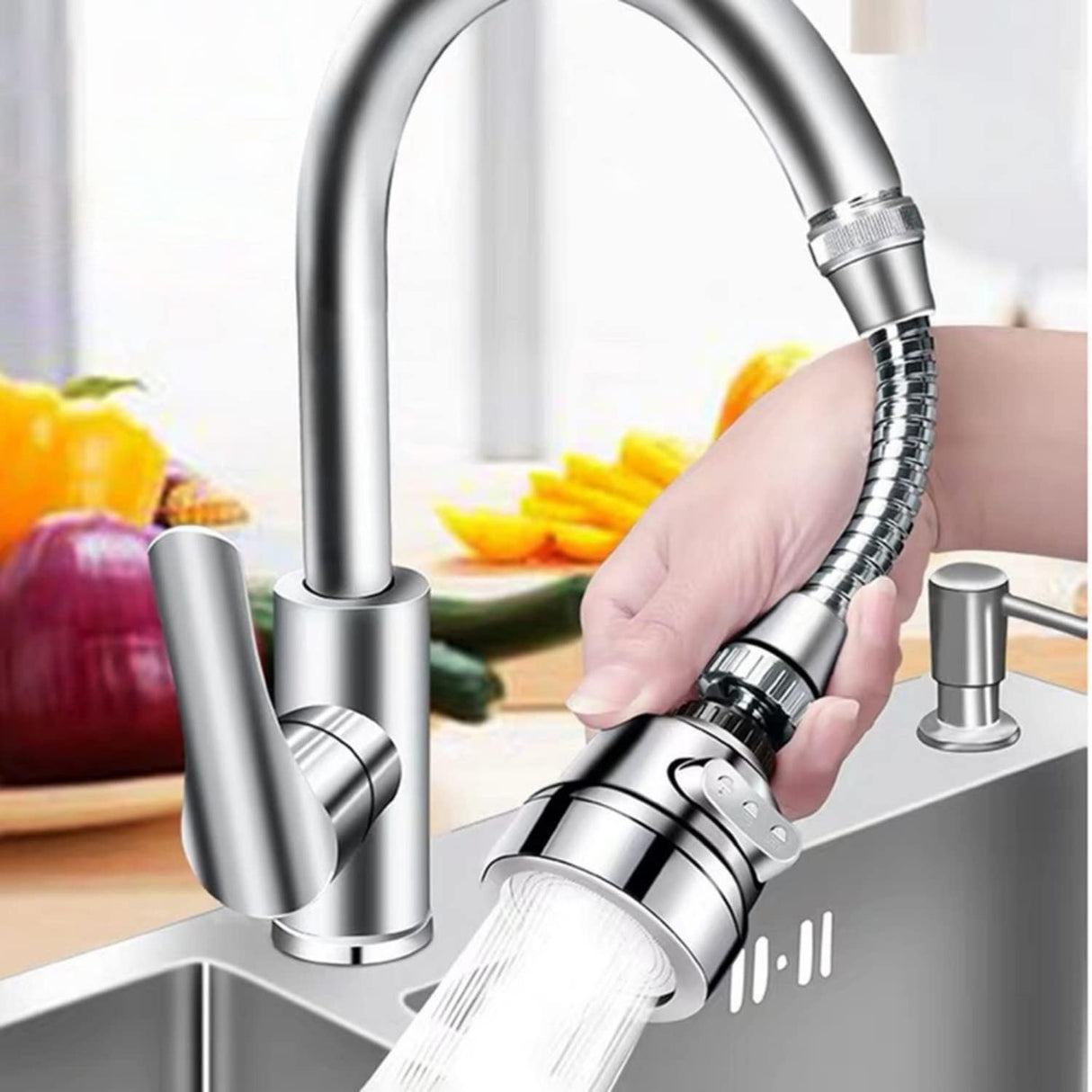 Zap Kitchen Sink Aerators 360' Changer/Kitchen Faucet Spray Head Tap Head 3 Spray Mode Switchable