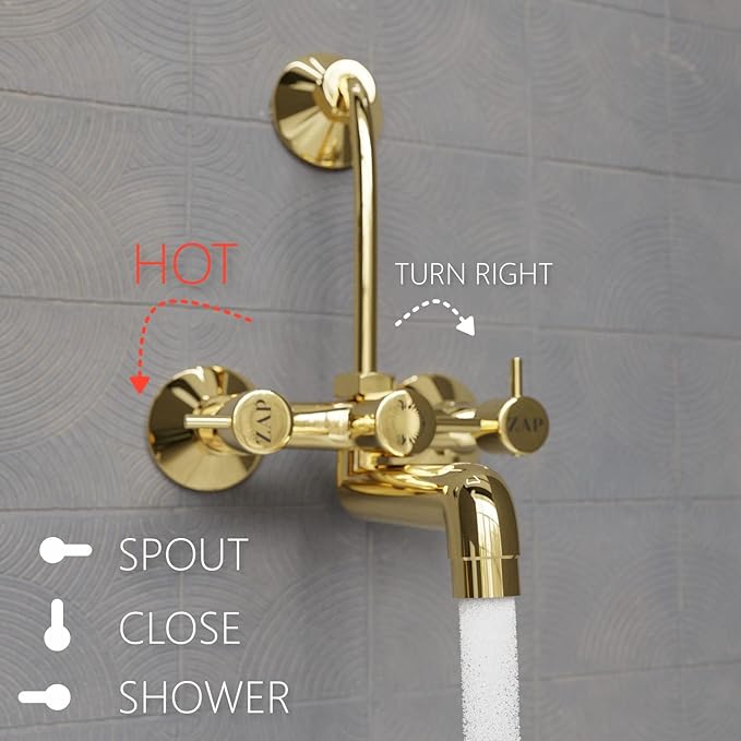 #Model Name_Elixir Gold Wall Mixer Faucet
