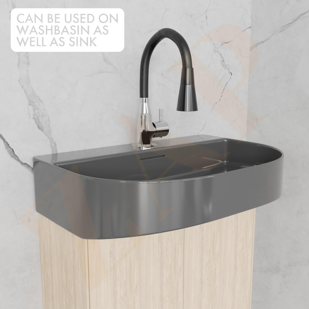 Elixir Kitchen Sink Tap – Dual Flow Black Silicone Spout