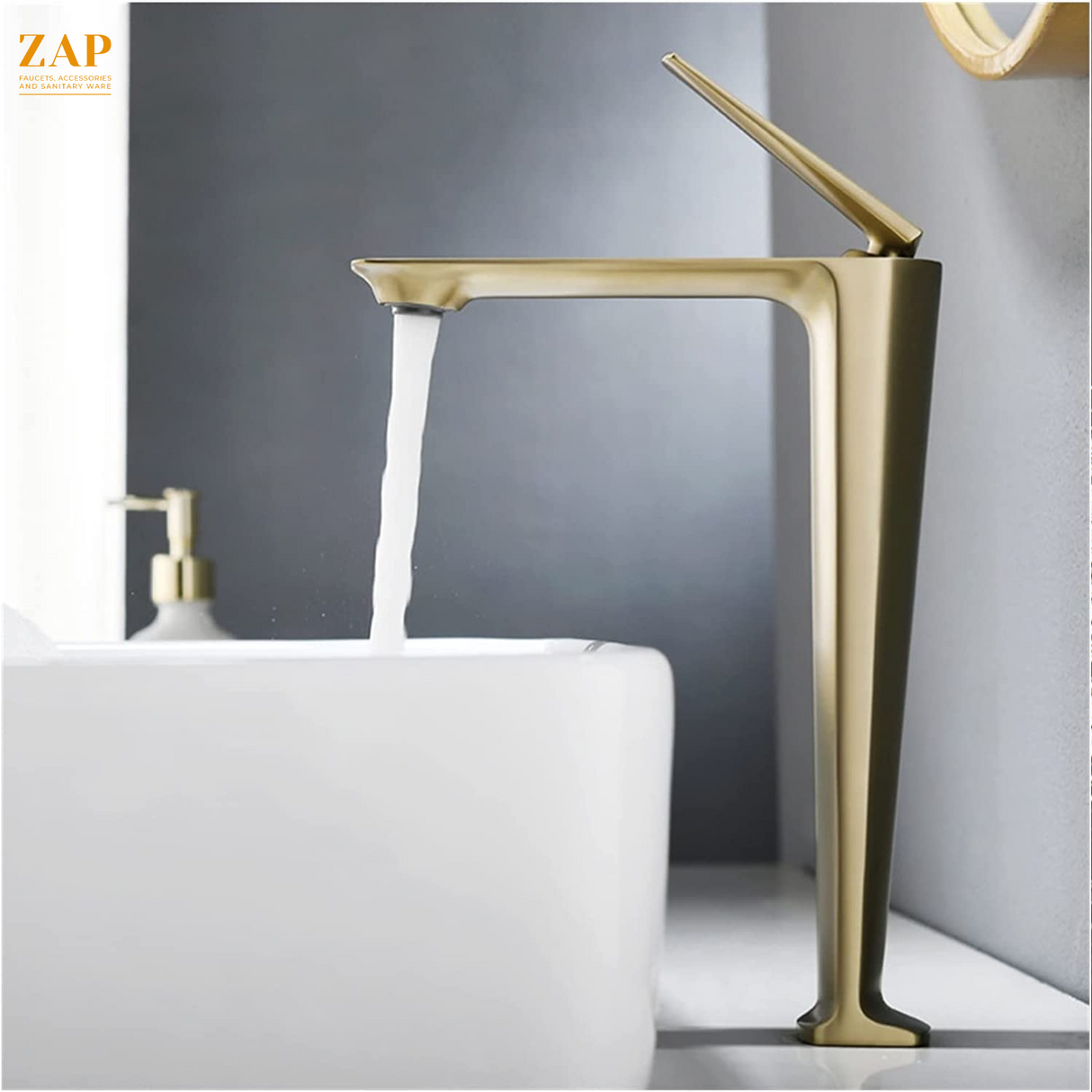 Zap Delta Series 6678 Basin Mixer Tap/Bathroom Basin Faucet Mixer Tap